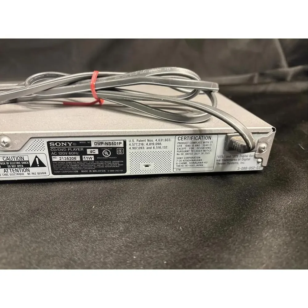 Sony DVP-NS501P DVD Player Tested And Works With Remote